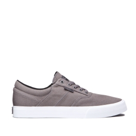 Supra COBALT Lave Sneakers Dame Grå/Hvite | NO-11729